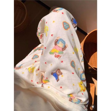 夏季新品~軟糯~100%全棉雙層棉紗布睡褲家居褲長褲女夏季可愛甜美