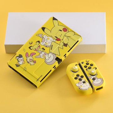 任天堂switcholed保護殼switch配件收納包NS保護套硬殼可插底座