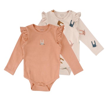 liewood 嬰幼兒兔子連身衣兩件組