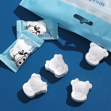壓縮毛巾旅行裝加厚一次性洗臉巾純棉女便攜旅游全棉用品糖果顆粒