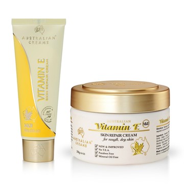 【澳洲 G&M】MKII金蓋維他命E皮膚滋養霜套組(1入組 100gx1+250gx1) (250g 2026/3月到期, 100g 2026/9月到期)