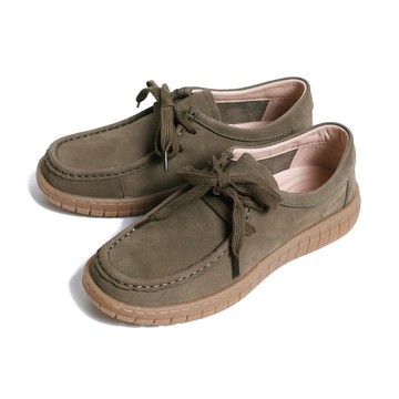 復古經典極柔軟袋鼠休閒鞋墨綠色