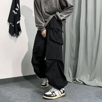 大碼 L-5XL 工裝束口褲 男生工作長褲 多口袋長褲 休閒束口褲 大尺碼束口褲 工裝長褲