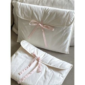 韓國新款ins芭蕾風蝴蝶結內膽包夾棉筆記本平板電腦包筆文件包女韓國新款ins博主同款11/13筆記本平板電腦包