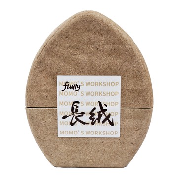 MoMo's Workshop 毛吉吉 泰迪熊絨毛粉撲 長絨(二入組) 送收納盒  咖色  1組