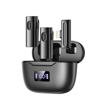 跨境定制爆款麥克風夾領式無線耳麥直播用話筒音響一體變聲器音麥【宜家良品百貨】