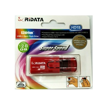 RIDATA錸德 HD18 進擊碟/USB3.1 Gen1 128GB隨身碟紅