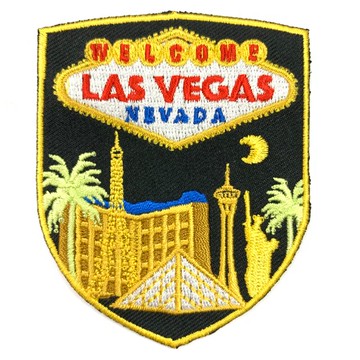 美國 拉斯維加 地標PATCH 刺繡背膠補丁 袖標 布標 布貼 補丁 貼布繡 臂章【領券滿額再折千12/31止】