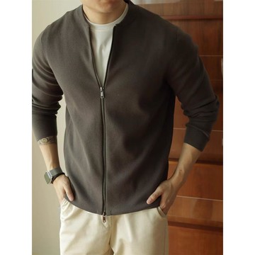 美式復古休閒慵懶風針織衫男秋冬新款小外套毛衣男