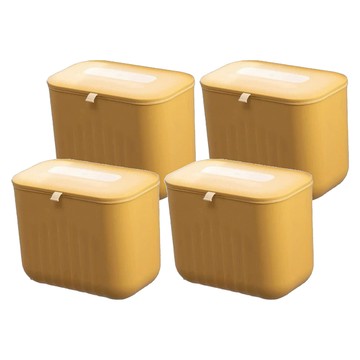 ILIFE 廚房浴室壁掛垃圾桶 7L 4個  活力黃  26 x 21 x 16cm