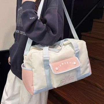 新品特价💖卡通大容量旅行遊泳包手提短途出差收納包運動健身游泳行李收納袋旅游旅行包 休闲包 行李包