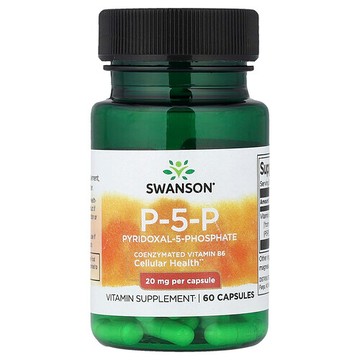Swanson Vitamins, P-5-P，20 毫克，60 粒膠囊