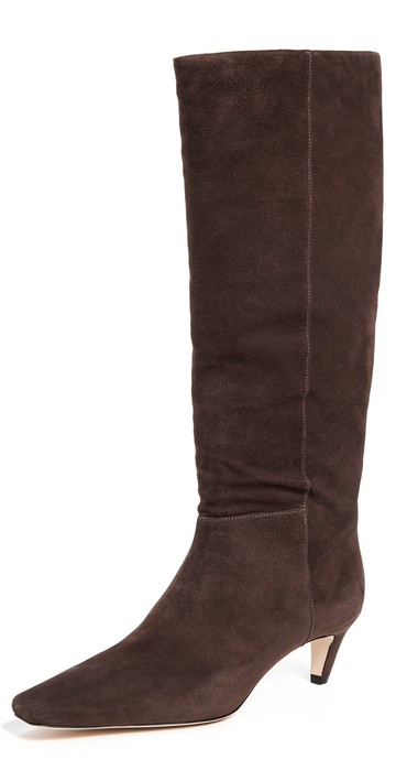 Reformation Remy Knee Boots Boss Suede 7.5