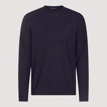 Zanone Dark Blue Cotton T-Shirt