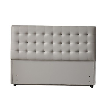 【MUNA家居】132型庫柏5尺淺灰色貓抓皮床頭片