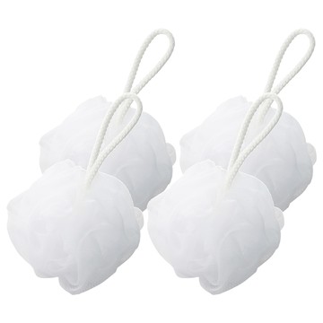 MUJI 無印良品 泡立網浴球 小  White  1入  4個