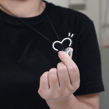 搓搓愛心-銀墜飾