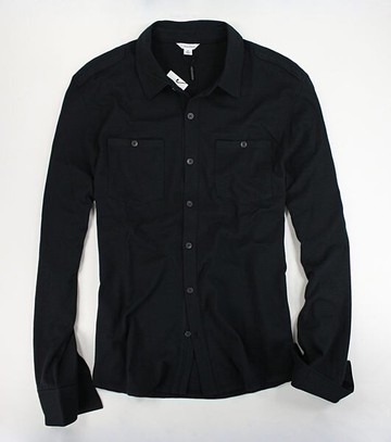 美國百分百【全新真品】Calvin Klein 男款 襯衫 外搭 外衣 薄外套 開扣 罩衫 棉外套 M號 CK