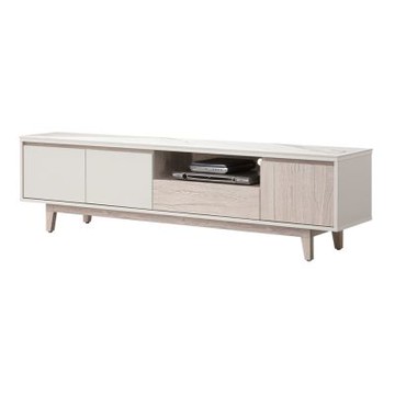 文創集  杜蘭5.1尺岩板電視櫃-152x40x50cm免組