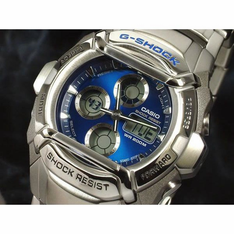 CASIO カシオ G-SHOCK ジーショック Gショック 腕時計 Cockpit Series G-521SCD-2AV ブルー×シルバー  メタルベルト | LINEブランドカタログ