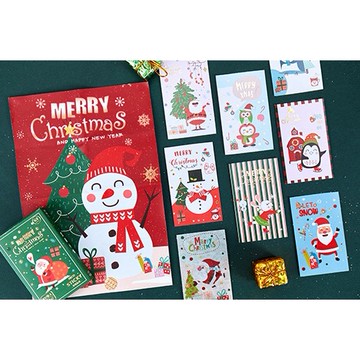 🍋檸檬青🍋清倉現貨薑餅雪人系列燙金聖誕火柴盒貼紙附海報6款共40張入手帳裝飾素材