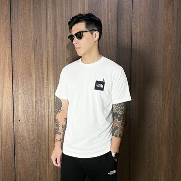 美國百分百【全新真品】The North Face 短袖 棉質 T恤 TNF 上衣 LOGO 短T 日版 黑色 CX55