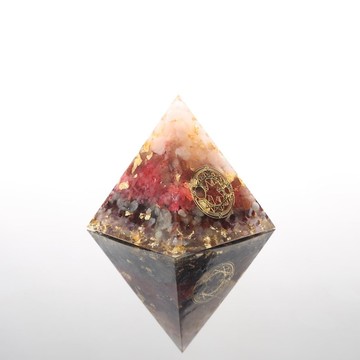 【特別訂製】愛戀魔法陣奧剛特大金字塔Orgonite水晶療癒人緣智慧
