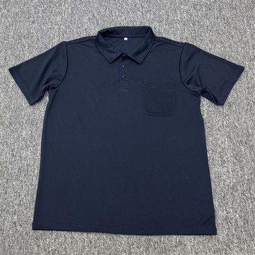 外貿夏季速干翻領POLO衫純色休閑大版寬松速干簡約百搭短袖T恤