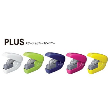 【角落文房】PLUS 無針訂書機 6枚 共5色 SL-106NB