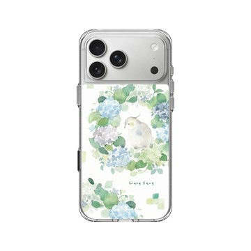 iPhone 17 Pro Max Clear Case（相機按鈕） 透明 - 涼丰 LiangFeng - 夏日紫陽花