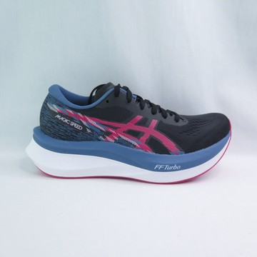 ASICS 1012B676001 MAGIC SPEED 4 女款 慢跑鞋 運動鞋 黑/粉藍【iSport愛運動】
