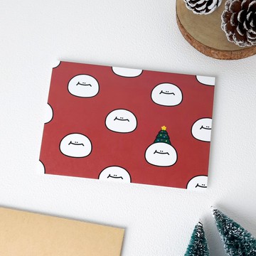 H仔聖誕明信片 - 聖誕樹大頭