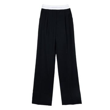 alexanderwang 羊毛精裁褶襉長褲