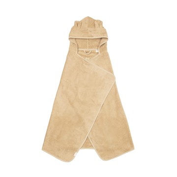FABELAB 竹纖維連帽浴巾 柔軟造型  麥香兔 焦糖棕色  1件