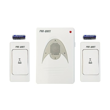 【華志PRO-WATT】P-708A 超高頻 2對1 無線數位 門鈴(電池式 居家照護/鈴聲呼叫)