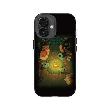 iPhone 16 Clear (相機按鈕) 酷墨灰 - 怪奇事物所 Incrediville - 降靈儀式