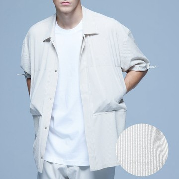 Stone AS Seersucker Pocket Shirt / 泡泡紗口袋襯衫