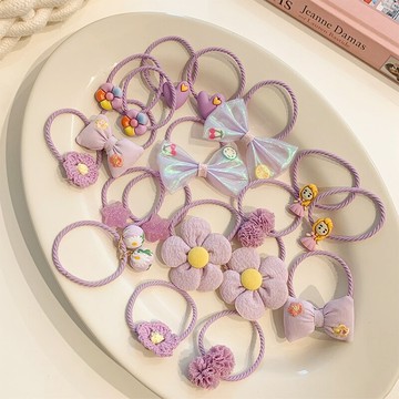 兒童蝴蝶結發繩女童皮筋套裝可愛寶寶扎小揪揪發圈橡皮筋發飾頭繩