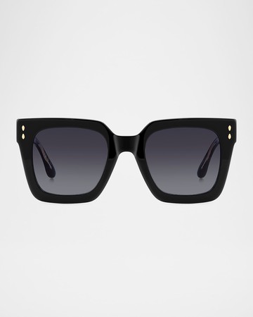 Logo Square Acetate Sunglasses