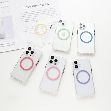 MagSafe兼容 iPhone TPU透明手機殼 【 MagSafe指環 刻名字 】 手機掛繩 MagSafe 追星應援 OS47U