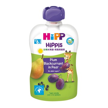HiPP喜寶生機水果趣-黑棗黑醋栗100g/包