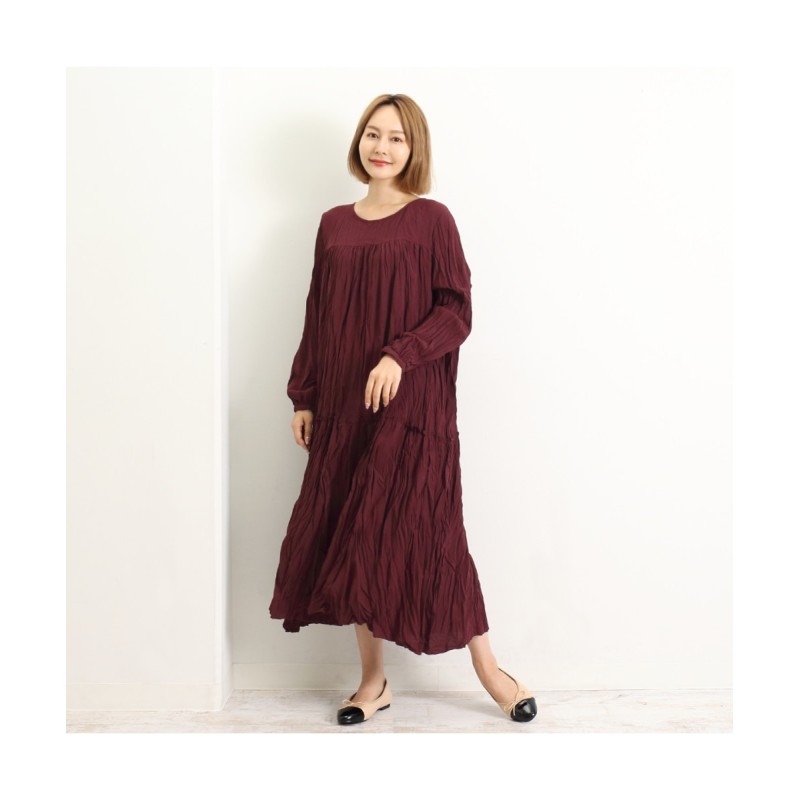 Martha マーサ ロングスリーブワッシャー加工ワンピース ワンピース Dress 通販 Lineポイント最大get Lineショッピング