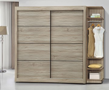 【歐風別館】安德森5/7尺推門衣櫃【基隆至台中免運費】