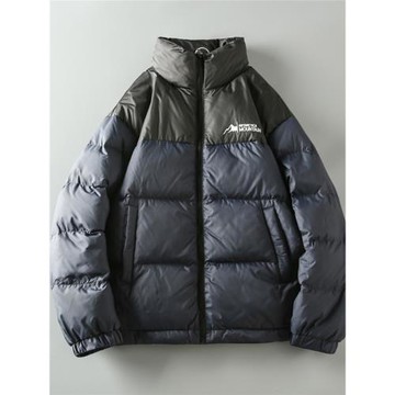 冬季新款黑科技石墨烯保溫面料男士拼接加厚立領羽絨服面包服外套