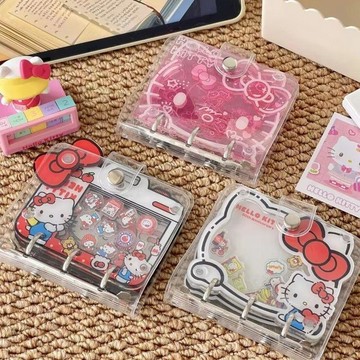 ✨元氣上新✨可愛HelloKitty搖搖樂相冊亞克力A8卡冊放3寸拍立得明星小卡收集MOVX