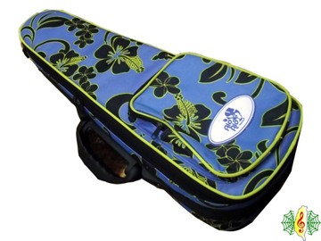 烏克麗麗 硬盒 [網音樂城] 軟硬盒 23吋 扶桑花 花紋 耐重 防撞