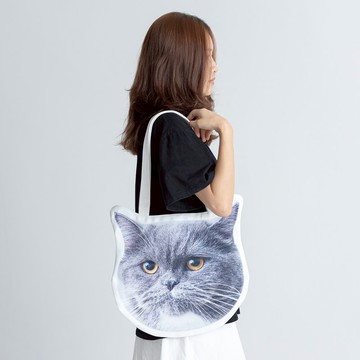 照片訂製任意形狀單肩帆布袋 手提袋 背面也可印刷