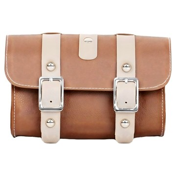 復古風自行車包  1個  棕色