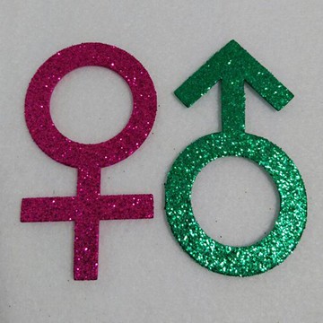 【史代新文具】STAT 金蔥泡棉包#18-男女符號