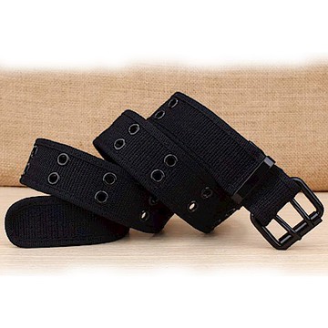 拉福   比爾多孔帆布男腰帶皮帶